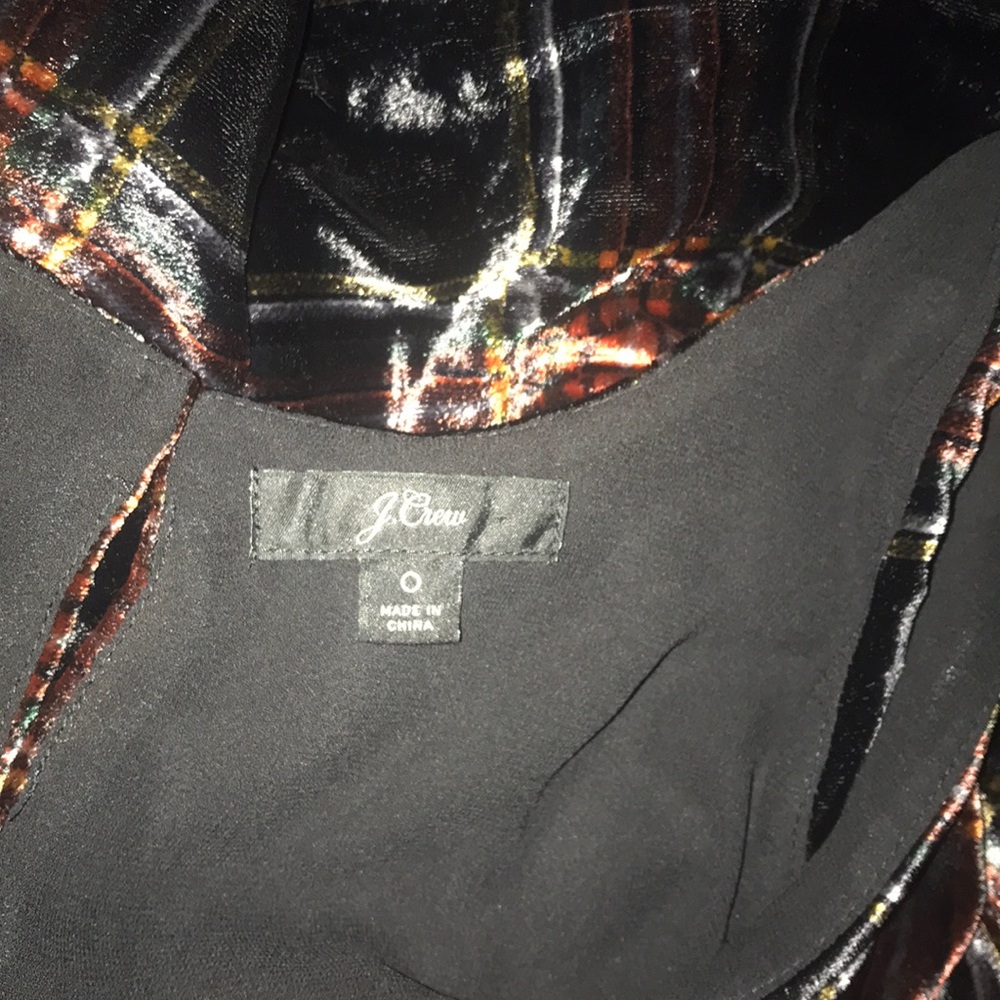 🔥 J. Crew Velvet Tank Top in Stewart Tartan - Picture 6 of 6